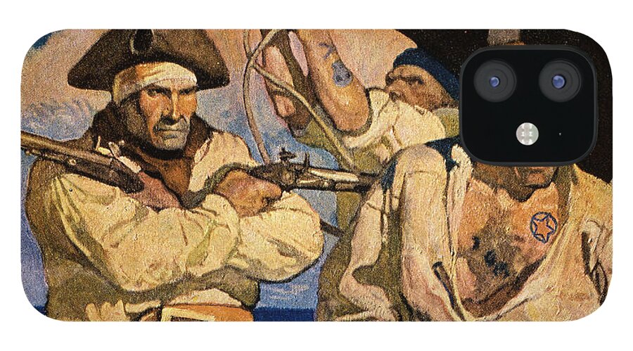 18th Century iPhone 12 Case featuring the photograph Treasure Island by N C Wyeth