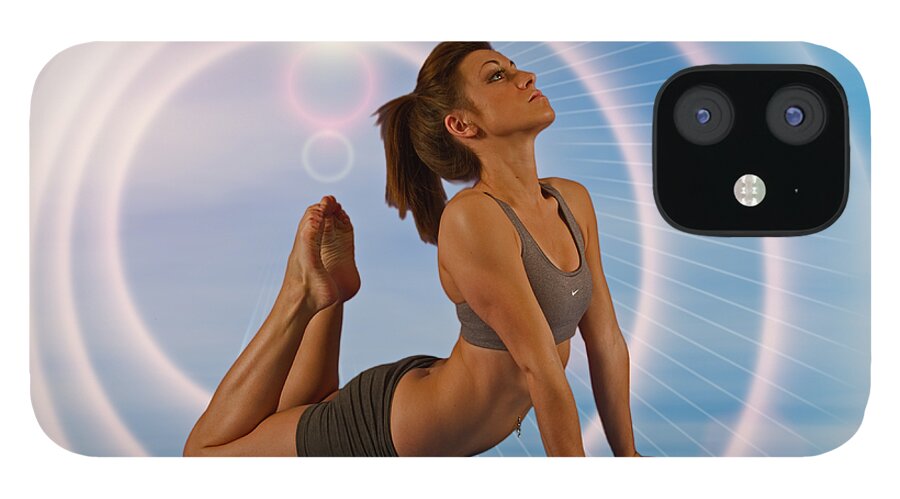 Girl iPhone 12 Case featuring the photograph Yoga Girl 1209206 by Rolf Bertram