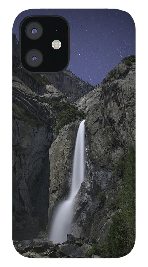 Yosemite Falls iPhone 12 Case featuring the photograph Yosemite Falls at Night by Dusty Wynne