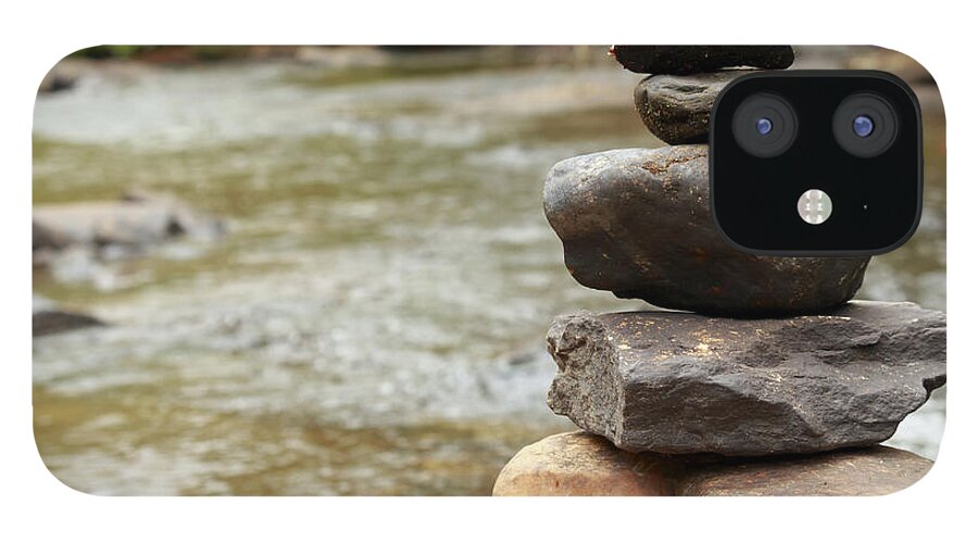 Boulder iPhone 12 Case featuring the photograph Zen at the Water by Travis Rogers