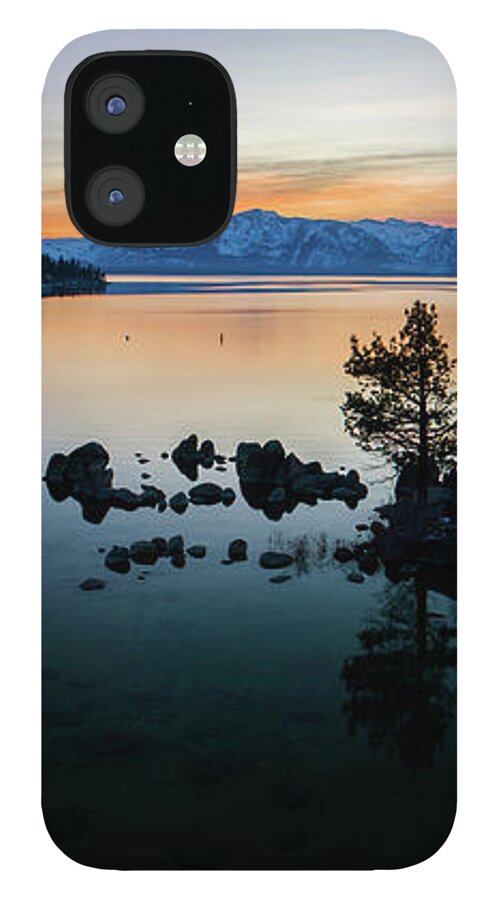 Zephyr Cove iPhone 12 Case featuring the photograph Zephyr Cove Tree Island by Brad Scott by Brad Scott