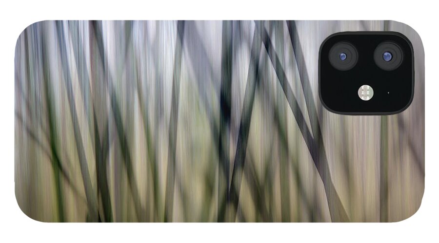 Majestic iPhone 12 Case featuring the photograph Abstract Waterfall Vertical Lines #1 by David Kozlowski