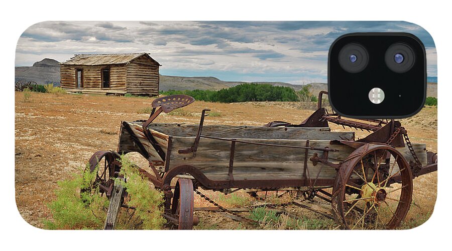 Antiquated iPhone 12 Case featuring the photograph Bighorn Basin History #1 by Leland D Howard