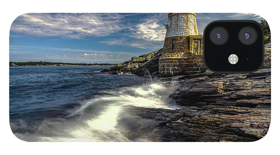 Castle Hill iPhone 12 Case featuring the photograph Castle Hill Lighthouse Newport Rhode Island #1 by Alex Grichenko