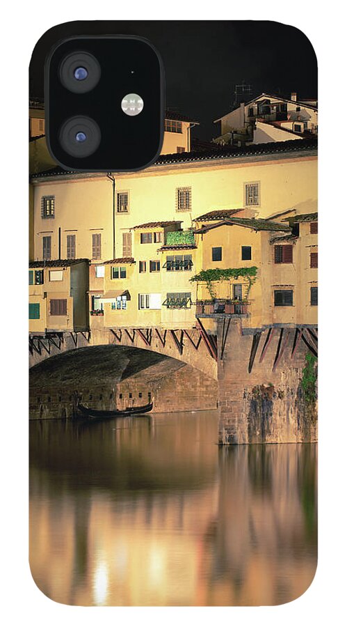 Palazzo Vecchio iPhone 12 Case featuring the photograph Florence, Ponte Vecchio #1 by Deimagine