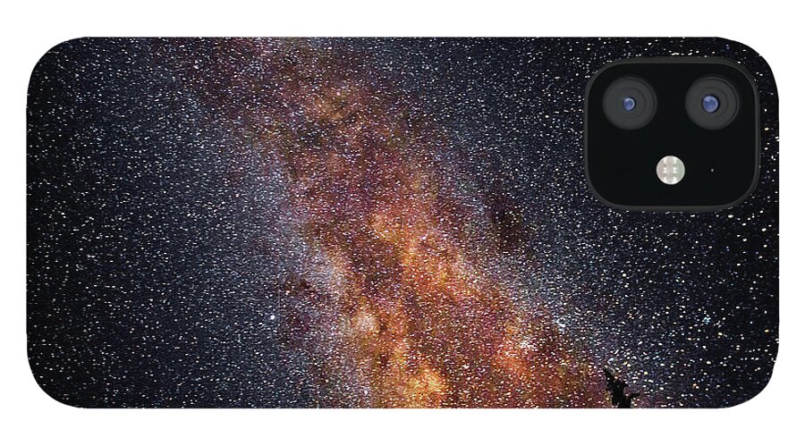 Tranquility iPhone 12 Case featuring the photograph Milky Way #1 by Chen Su