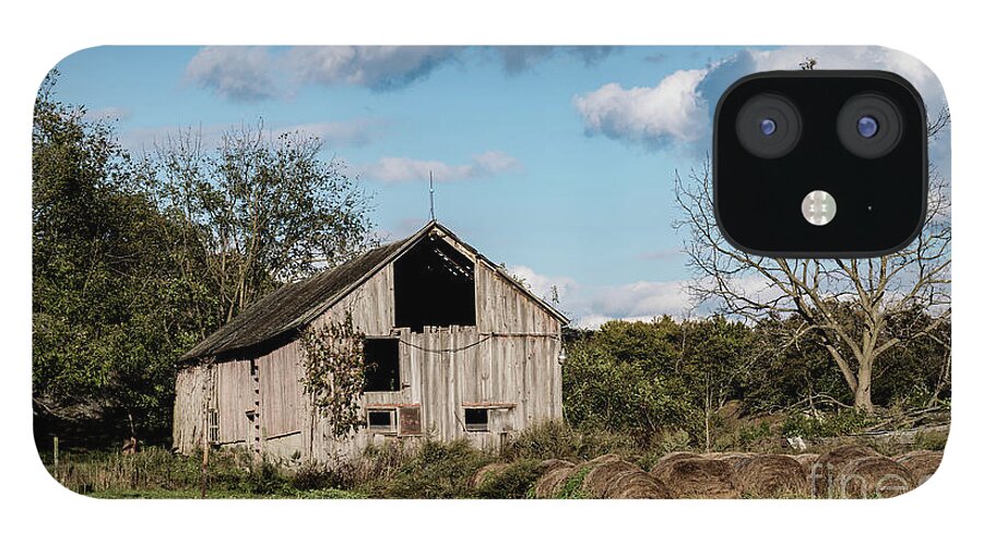 Barn iPhone 12 Case featuring the photograph Spooky barn #1 by Sam Rino