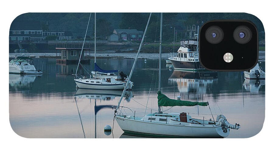 Tranquility iPhone 12 Case featuring the photograph Usa, Massachusetts, Cape Ann #110 by Walter Bibikow