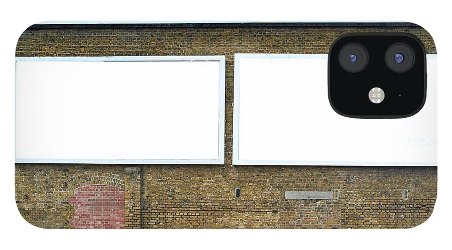 Empty iPhone 12 Case featuring the photograph 2 Blank Billboards by Ben Richardson