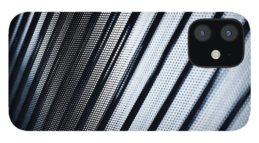 Shadow iPhone 12 Case featuring the photograph Close-up Of Abstract Lined Pattern #2 by Ralf Hiemisch