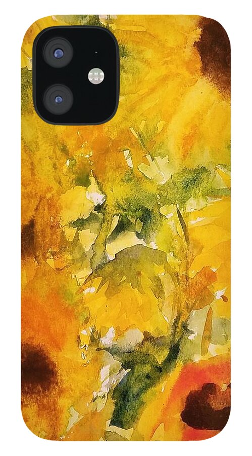 #33 2019 iPhone 12 Case featuring the painting #33 2019 #33 by Han in Huang wong