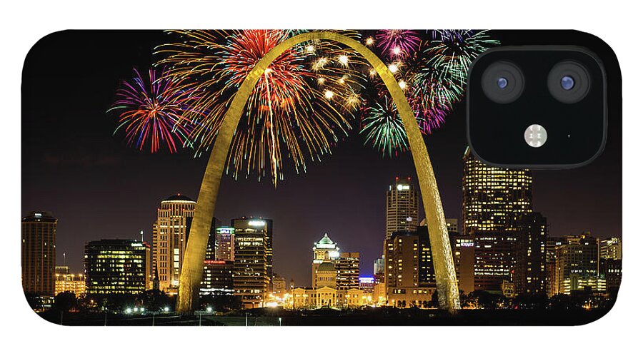 St. Louis Arch iPhone 12 Case featuring the photograph 50 Years of the Arch by Randall Allen