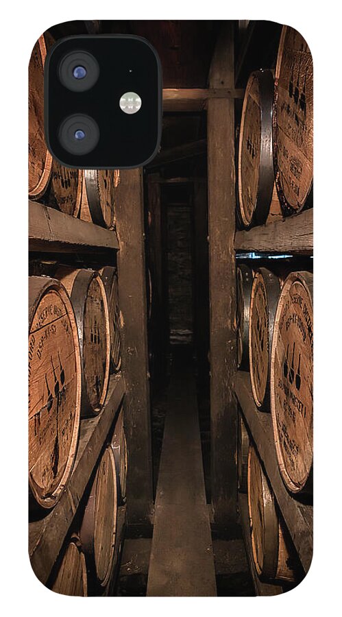 Woodford Reserve iPhone 12 Case featuring the photograph A Peek Between the Ricks by Susan Rissi Tregoning