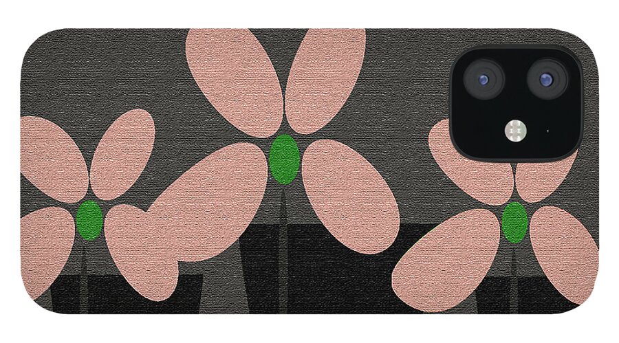 Art iPhone 12 Case featuring the digital art Abstract Floral Art 394 by Miss Pet Sitter