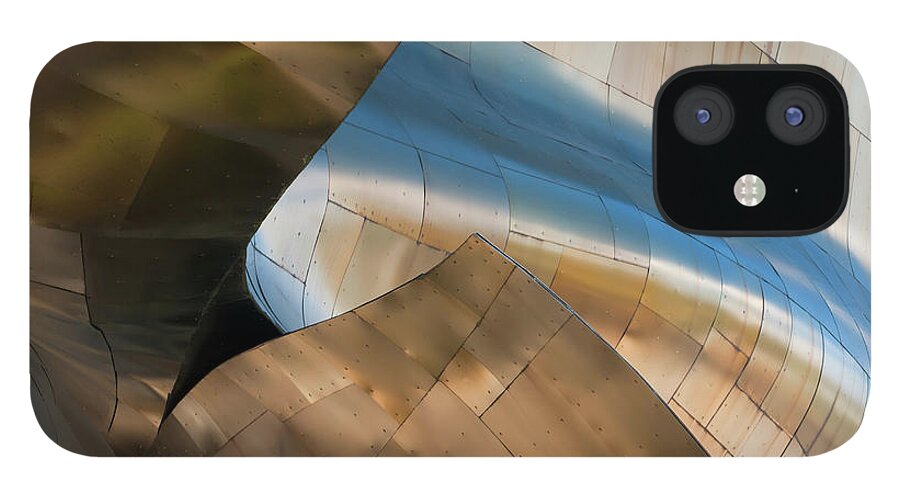 Architectural Feature iPhone 12 Case featuring the photograph Abstract Metal Patern by Fransdekkers