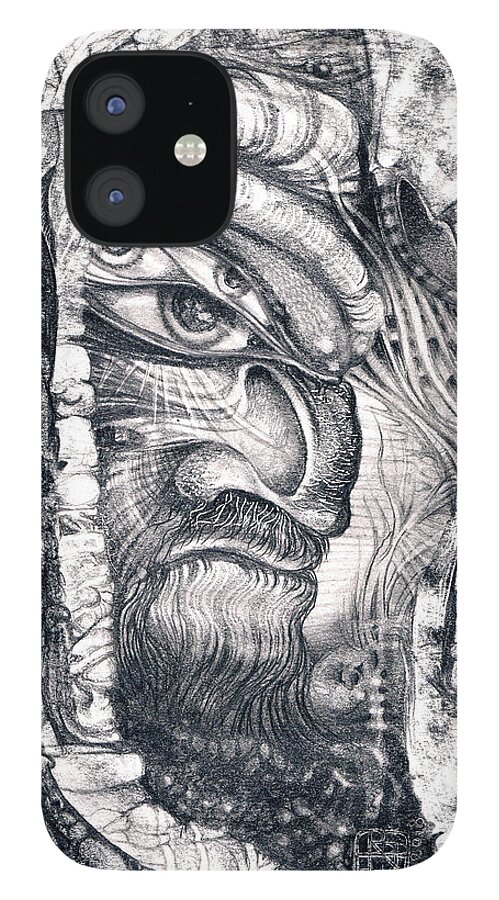 Ali Baba iPhone 12 Case featuring the drawing Ali Baba by Otto Rapp