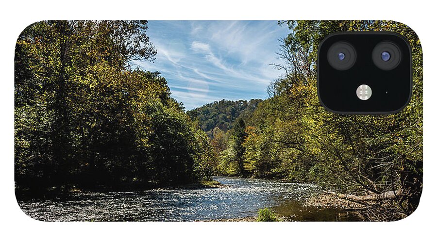 Oconaluftee iPhone 12 Case featuring the photograph Along Oconaluftee River Trail by Susie Weaver
