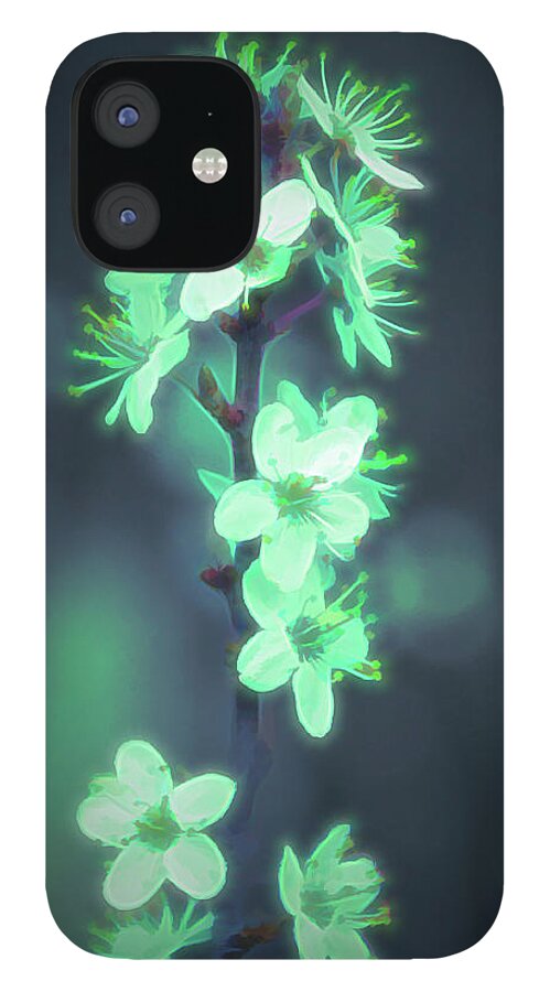 Alien iPhone 12 Case featuring the photograph Another World - Glowing Flowers by Scott Lyons