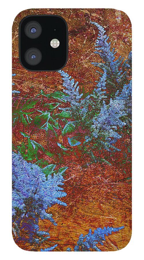 Astilbe iPhone 12 Case featuring the photograph Astilbe Dusty Blue on Board by Mike McBrayer
