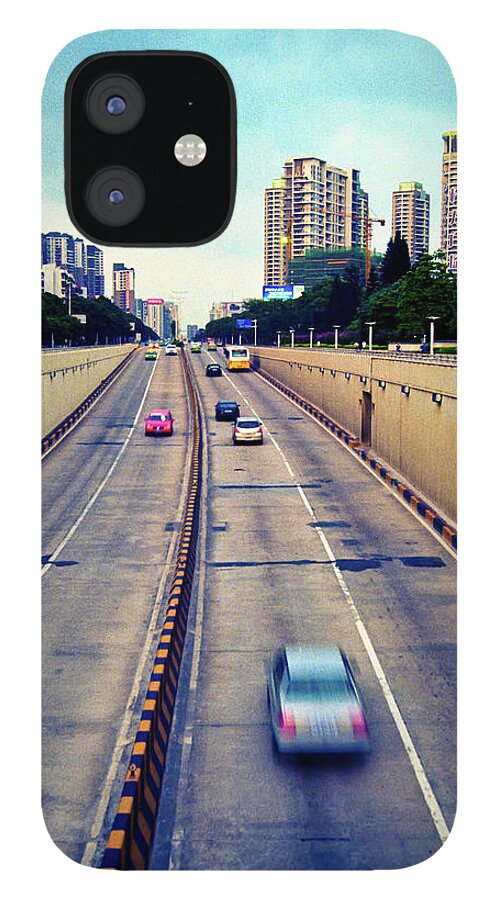 Downtown District iPhone 12 Case featuring the photograph Avenue by Samuel's Photograph