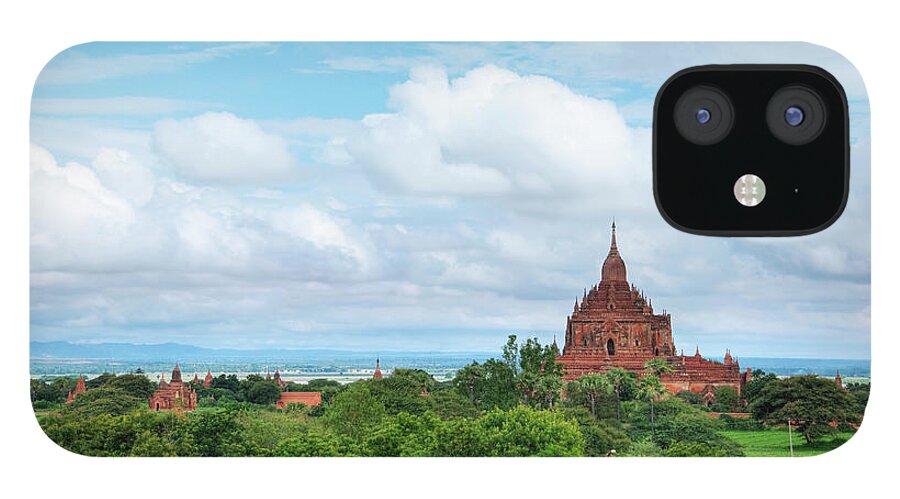 Outdoors iPhone 12 Case featuring the photograph Bagan by Thant Zaw Wai