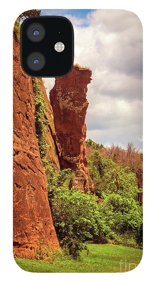 Balancing Rock iPhone 12 Case featuring the photograph Balancing Rock by Imagery by Charly