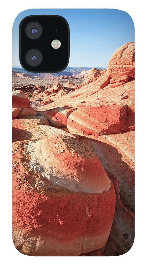 Tranquility iPhone 12 Case featuring the photograph Ball On The Butte by Daniel Cummins