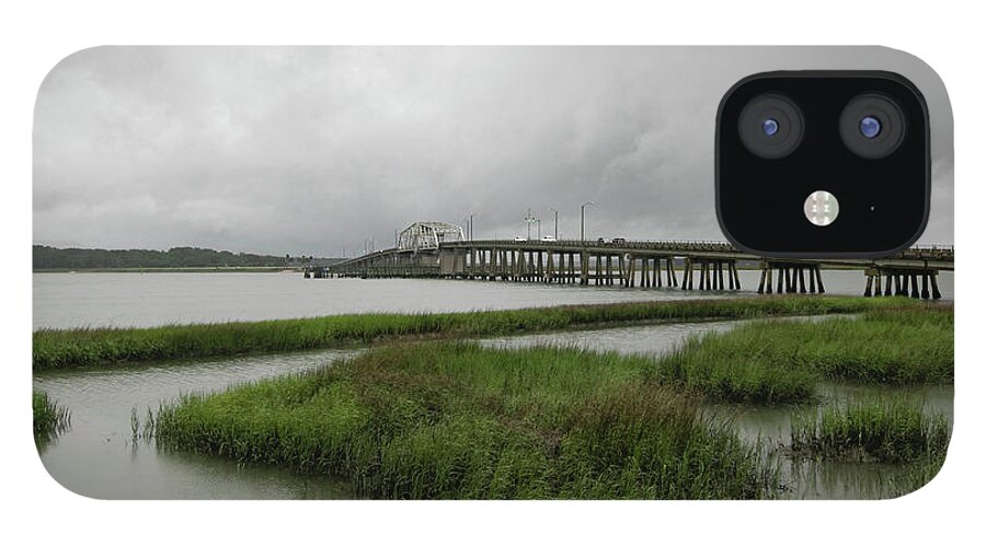 Beaufort iPhone 12 Case featuring the photograph Beaufort Bridge Tidal Basin by Norma Brandsberg