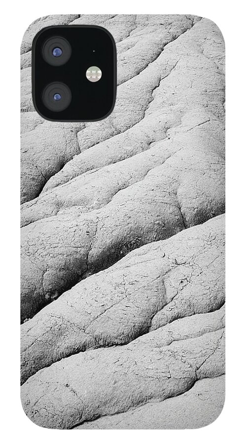 Natural Pattern iPhone 12 Case featuring the photograph Bentonite Clay Hills, Badlands Alberta by Lucidio Studio Inc