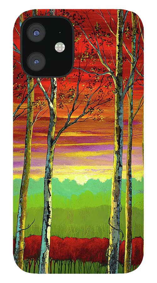 Ford Smith iPhone 12 Case featuring the painting Blissfully Aware by Ford Smith