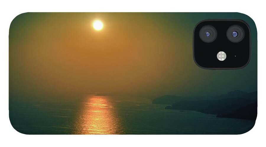 Sunset iPhone 12 Case featuring the photograph Blue sunset in Alanya by Sun Travels