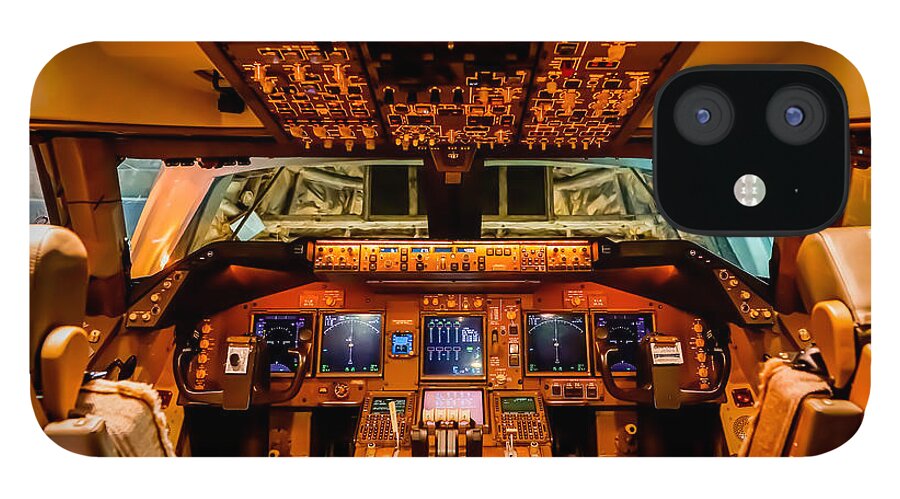 Boeing 747 8 Cockpit Hd Iphone 12 Case For Sale By R Van Agt