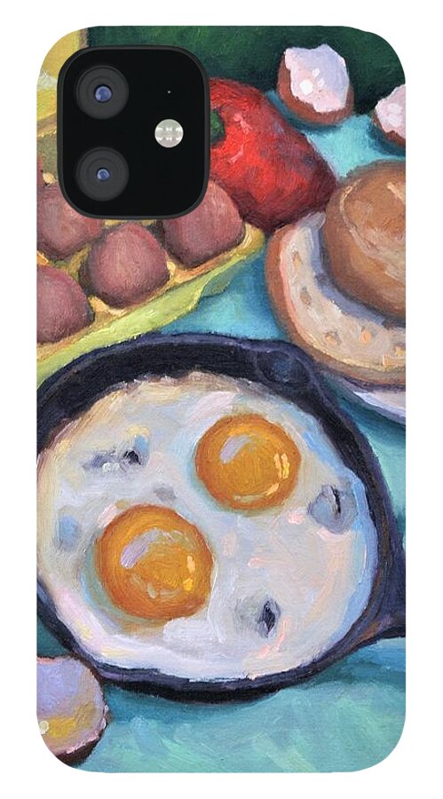 Breakfast iPhone 12 Case featuring the painting Breakfast by Jeff Dickson