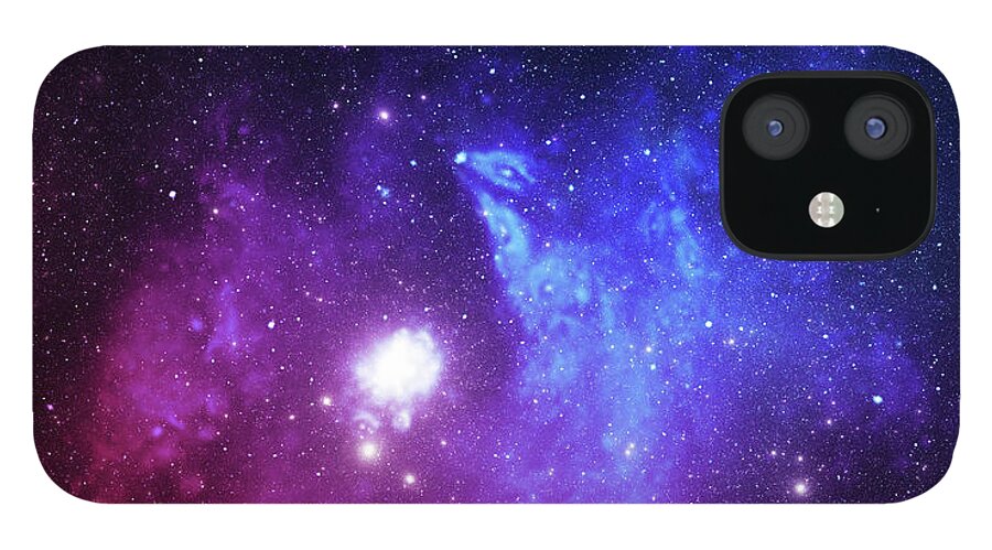 Art iPhone 12 Case featuring the photograph Bright Space Stars by Sololos