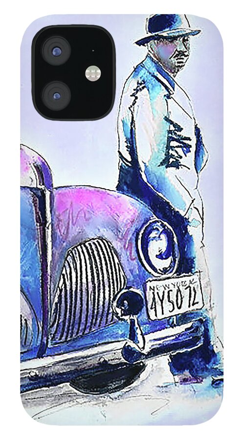 Brooklyn iPhone 12 Case featuring the painting Brooklyn by DC Langer