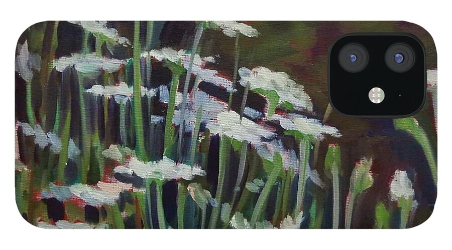 Landscape iPhone 12 Case featuring the painting Bunched Up by K M Pawelec
