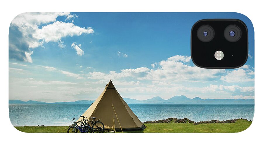 Camping iPhone 12 Case featuring the photograph Camping At Coast by Paul Mcgee