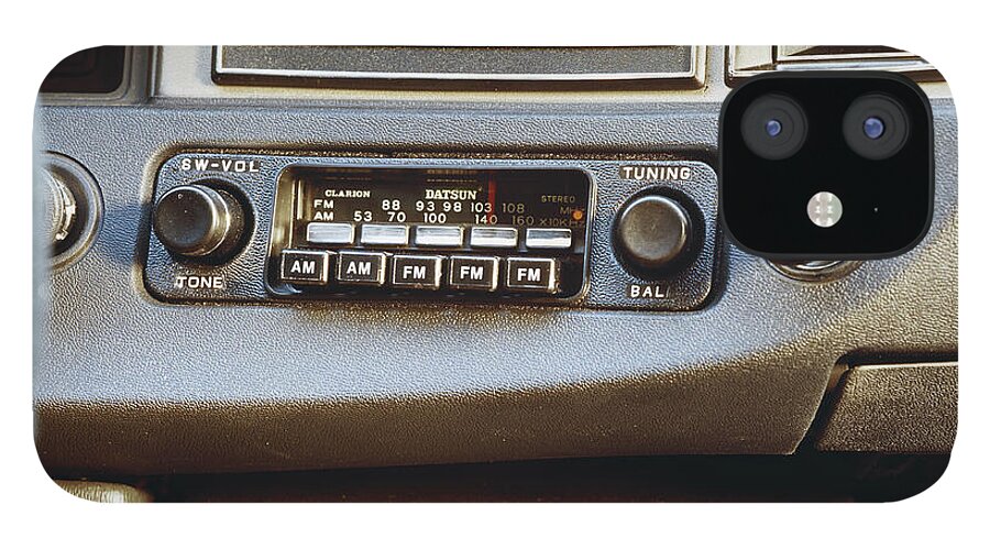 Car Interior iPhone 12 Case featuring the photograph Car Radio, Close-up by Tom Kelley Archive