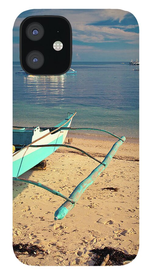 Scenics iPhone 12 Case featuring the photograph Catamarans On Sea by Flash Parker