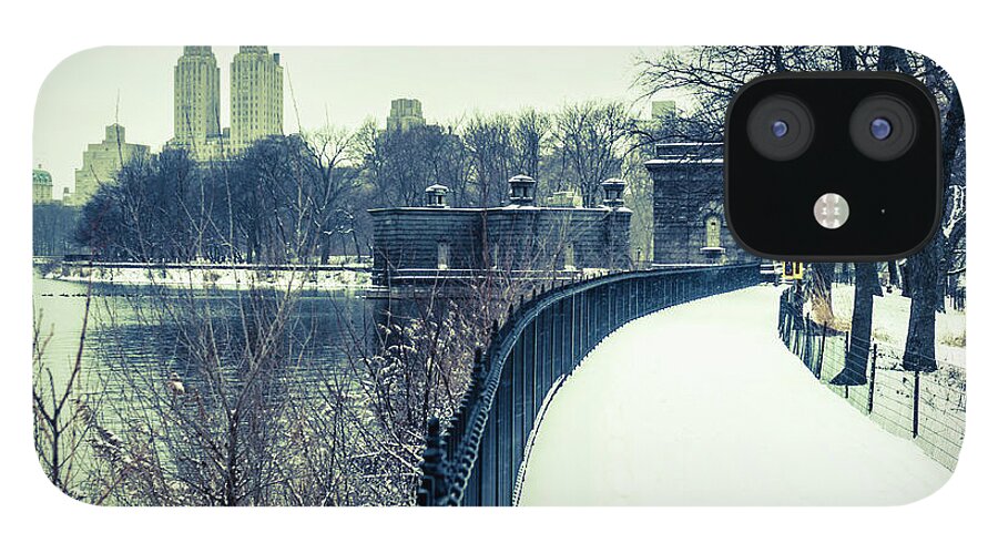 Reservoir iPhone 12 Case featuring the photograph Central Park Reservoir by Nathan Camarillo