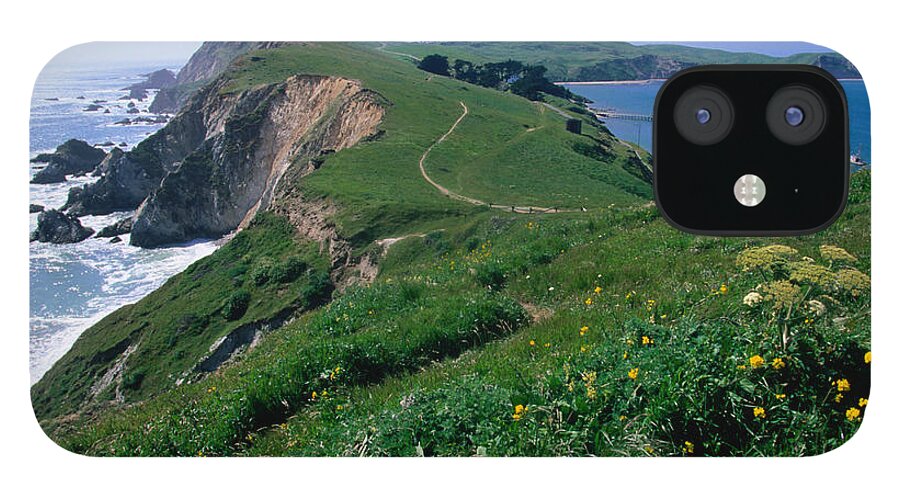 Seascape iPhone 12 Case featuring the photograph Chimney Rock Dividing Drakes Bay On The by John Elk Iii