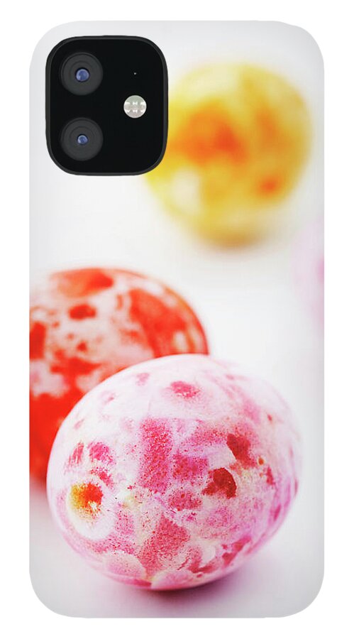 White Background iPhone 12 Case featuring the photograph Close Up Of Colorful Candies by Line Klein