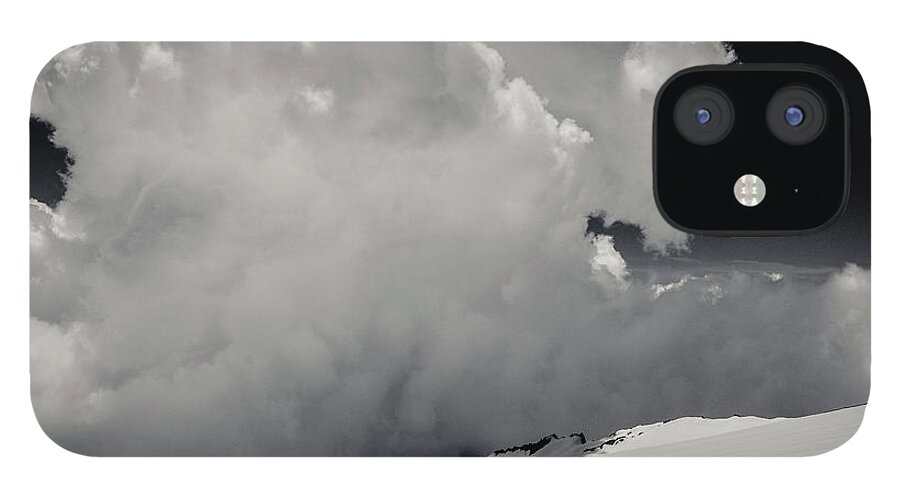 Tranquility iPhone 12 Case featuring the photograph Clouds On Sky Over Mountains, Mount by Adam Boender