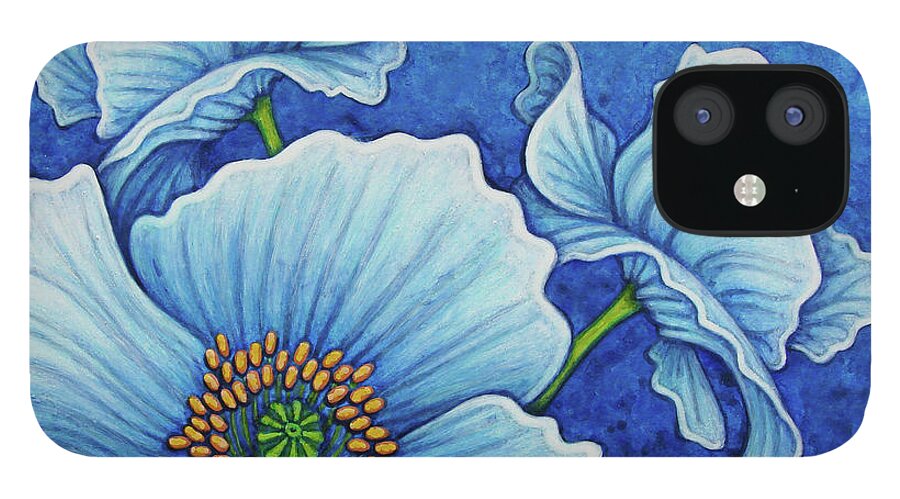 Poppy iPhone 12 Case featuring the painting Cool Grace by Amy E Fraser
