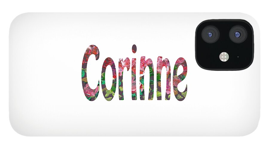 Corinne iPhone 12 Case featuring the digital art Corinne by Corinne Carroll