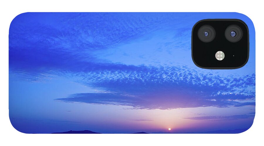 Scenics iPhone 12 Case featuring the photograph Dark Blue Sunset by Arturbo