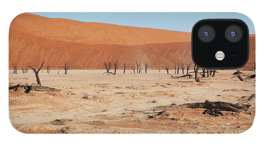 Tranquility iPhone 12 Case featuring the photograph Deadvlei Clay Pan by Bjarte Rettedal