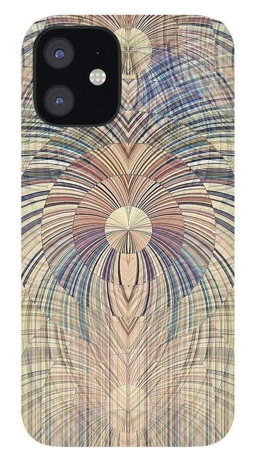 Wood Grain iPhone 12 Case featuring the digital art Deco Wood by David Manlove