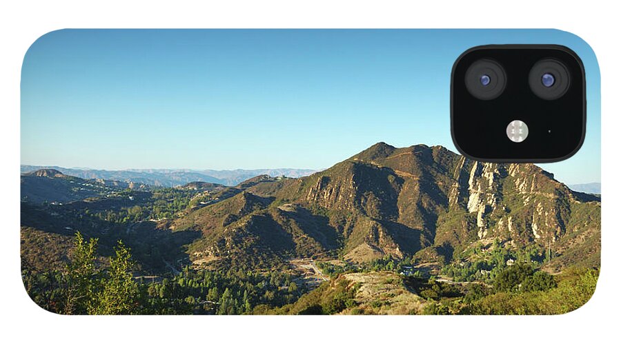 Scenics iPhone 12 Case featuring the photograph Dusk In The Santa Monica Mountains by Adiabatic