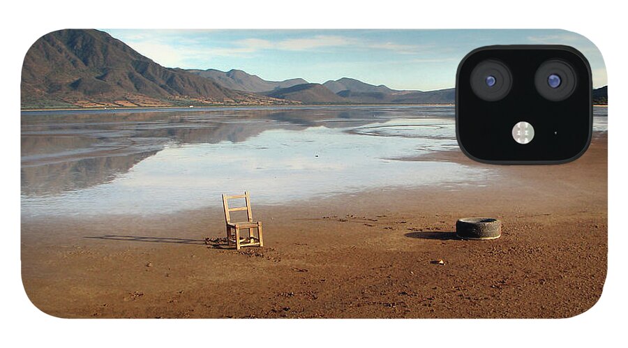 Tranquility iPhone 12 Case featuring the photograph El Agua Que Bebe El Camaleon by Saul Landell / Mex